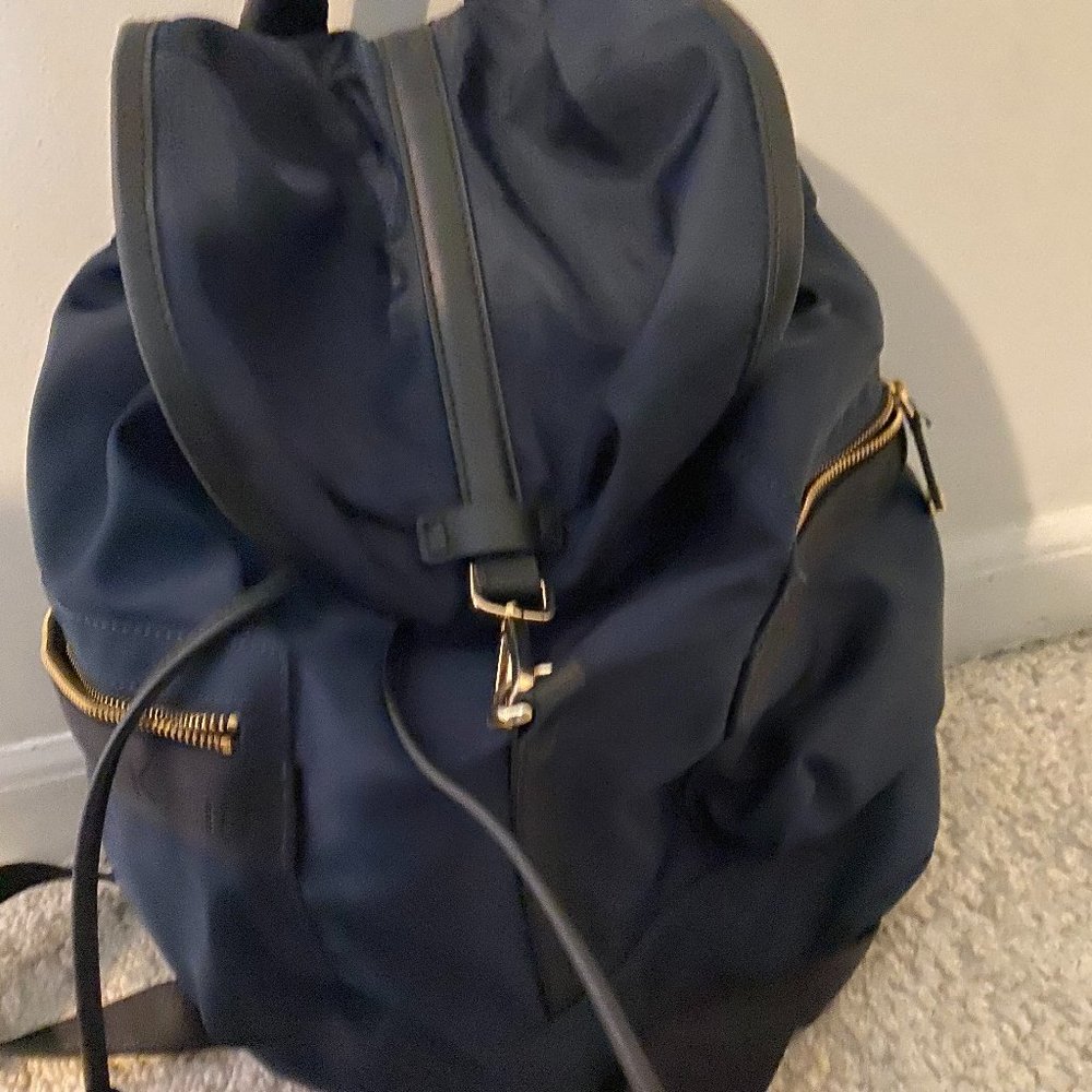 Calvin Klein Navy Nylon Backpack 12”x14” - Picture 2 of 5